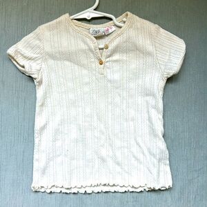 Zara Girls Summer Henley Top